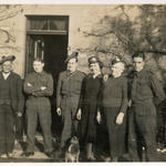 Robert Fowler (2nd left ) and unknown at Arran (3)