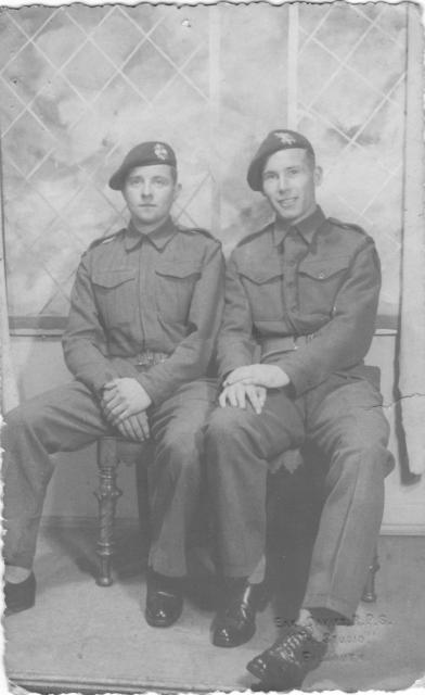 Leslie Finnis and John (Jack) Sievewright (on the right)