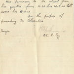 Handwritten pass signed by Capt Tommy MacPherson, No.11 Commando