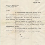 Letter from Robert Fowler to Major Tommy MacPherson MC