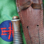 F/S knife of Ronald Davies No.5 Cdo., showing last 5 digits of his army no.