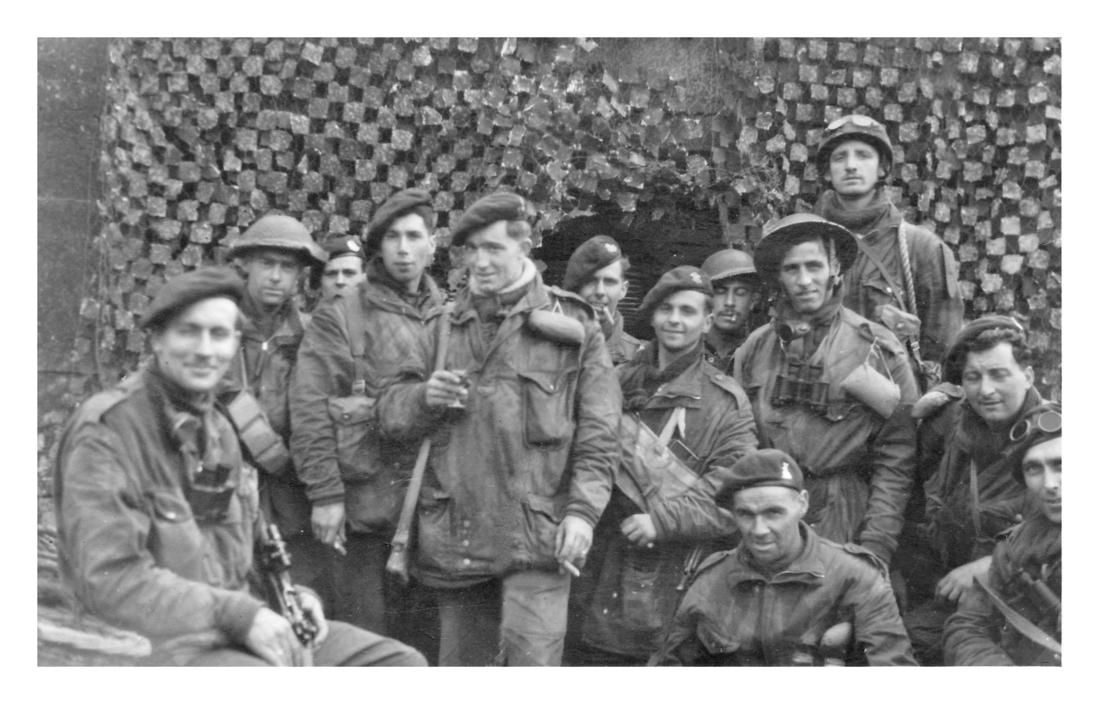 Maurice White, Leslie Finnis and others, No.4 Commando D Troop. Breskins 31/10/44.