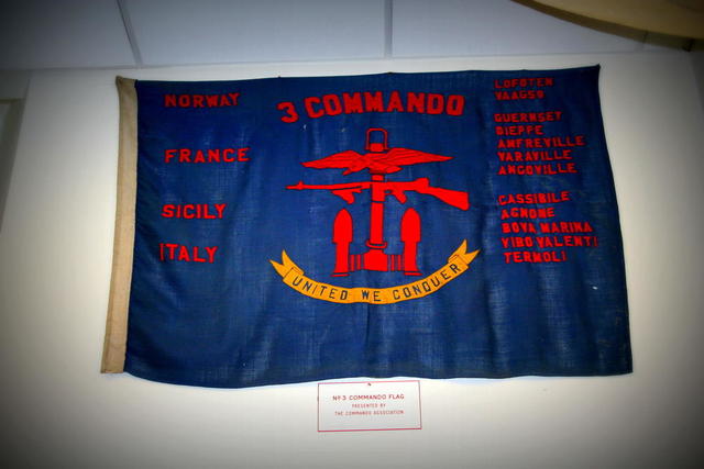 3 Commando Banner at the Oban War and Peace Museum Oban Scotland