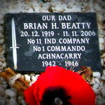 Brian H Beatty 11 Ind. Coy. and No 1 Cdo