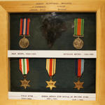 Medal display of Robert McPherson Maughan, No 9 Cdo.