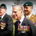 Les Whipps No 9 Cdo,  HRH Duke of Edinburgh, and Capt Geoff Murray