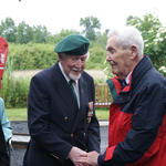 Admiral Brac de la Perrière greets Eric Buckmaster No 2 Cdo