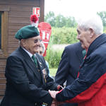 Admiral Brac de la Perrière greets George Parsons No 2 Cdo