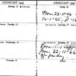 Stanley Bissell diary detailing promotion to SSgt