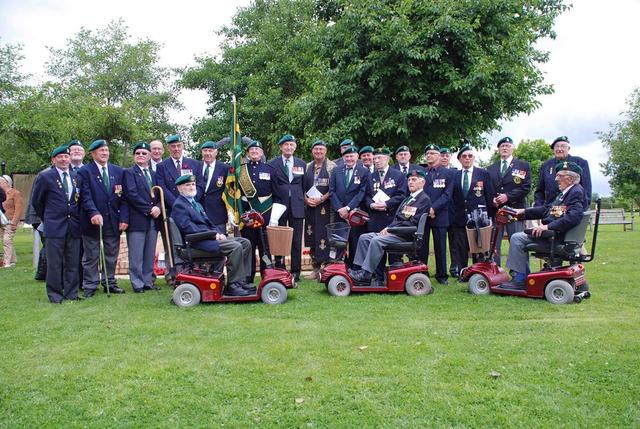 Veterans-group on parade