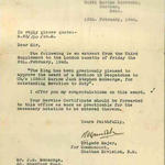 Mne McGeorge, 47RM Commando - Mention in Despatches.