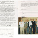 Nos 1 & 2 Cdo Bde Sigs reunion 11th July 1988 photo and letter