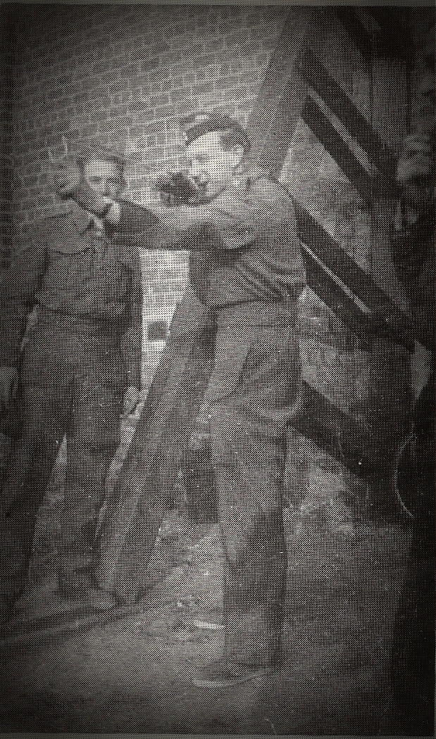 Lt Philip Pinckney, No 12 Commando, with catapult