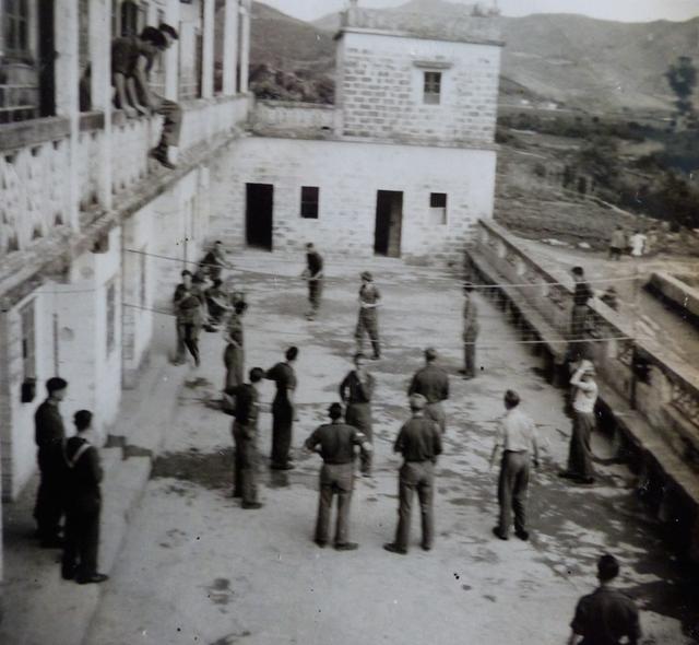 Marines relaxing playing Volley ball