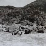 Unknown marines relaxing. A salt water escape