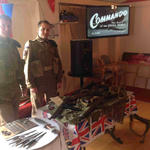 Paul Macdonald and Mike Smith at their display at the Caol Community Centre after the Service