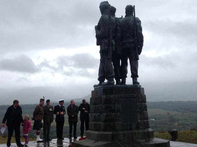 The end of the Service, Achnacarry Project 31st August 2014. 