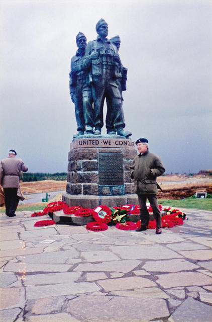 Reunion in Achnacarry after 50 years. Nov 1994.
