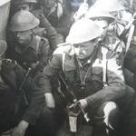 Lt Thomas Turton RNVR and others in an LCA 1943