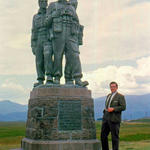 Reverend Gordon 1968 at the Commando Memorial, Spean Bridge