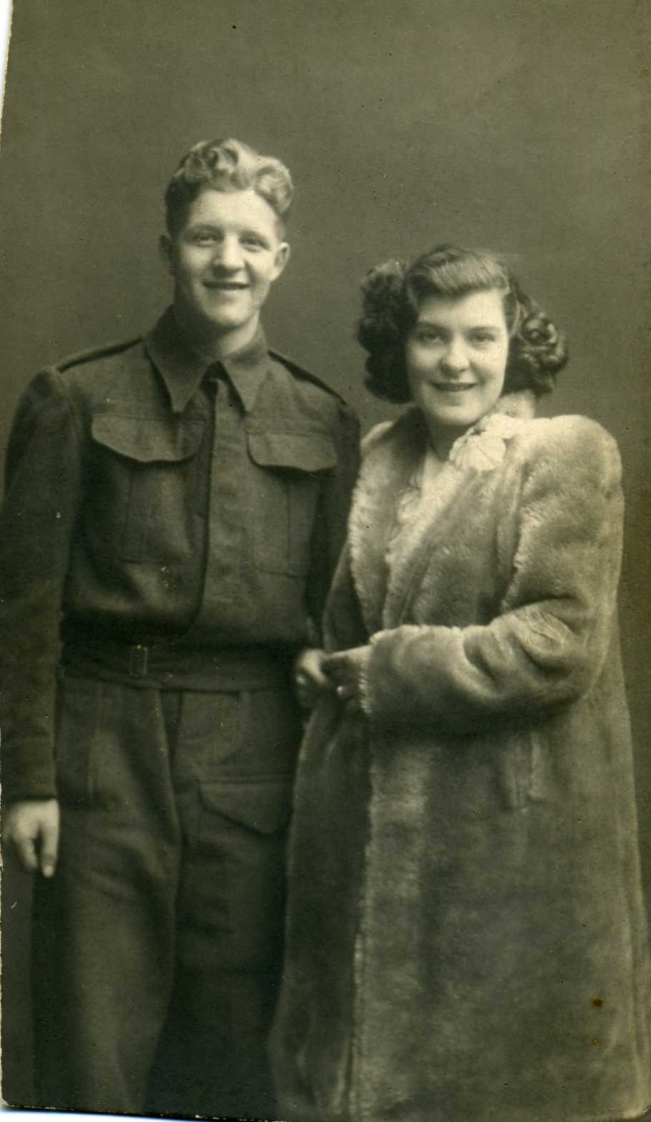 Mne. George Davidson (46RM Commando) and his wife Marion.