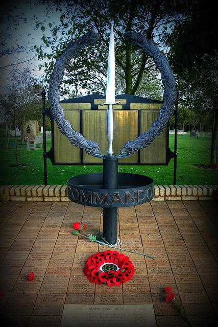 Alrewas memorial & CVA wreath Remembrance day 2014