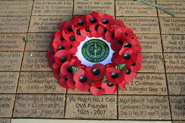 CVA Wreath Alrewas Remembrance Day 2014