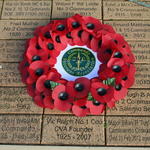 CVA Wreath Alrewas Remembrance Day 2014