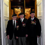 No 2 Commandos - John Morris, Eric Buckmaster, and Reg Downes o/s The Alex. Nov 9th 2014