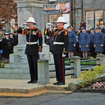 Last Post being played at the memorial in Fort william