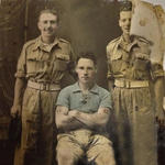 Alf 'Chirpy' Deakin aka Alf Hill, and No.5 Commando pals.