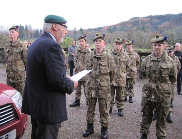 Joe Murtagh and Highland Cadets