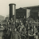 No 4 Cdos on captured ship at Flushing (1)