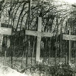 Original graves of Cpl Maybury and LAC Canning