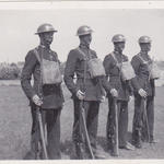 Constable 'Harry' Hewitt 3rd from left later served in 46RM Commando