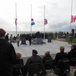 Overview of the Memorial. In the distance, Breskens