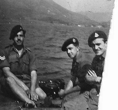 Allan Jameson (left) and 2 others from No 5 Commando
