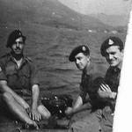 Allan Jameson (left) and 2 others from No 5 Commando