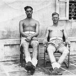 Allan Jameson (left) and another, No.5 Commando