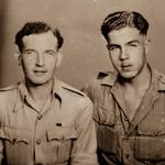 Allan Jameson (right) No.5 Commando and unknown