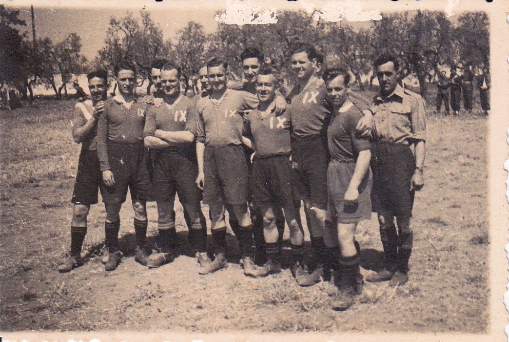 No 9 Cdo football team, Greece, November 1944