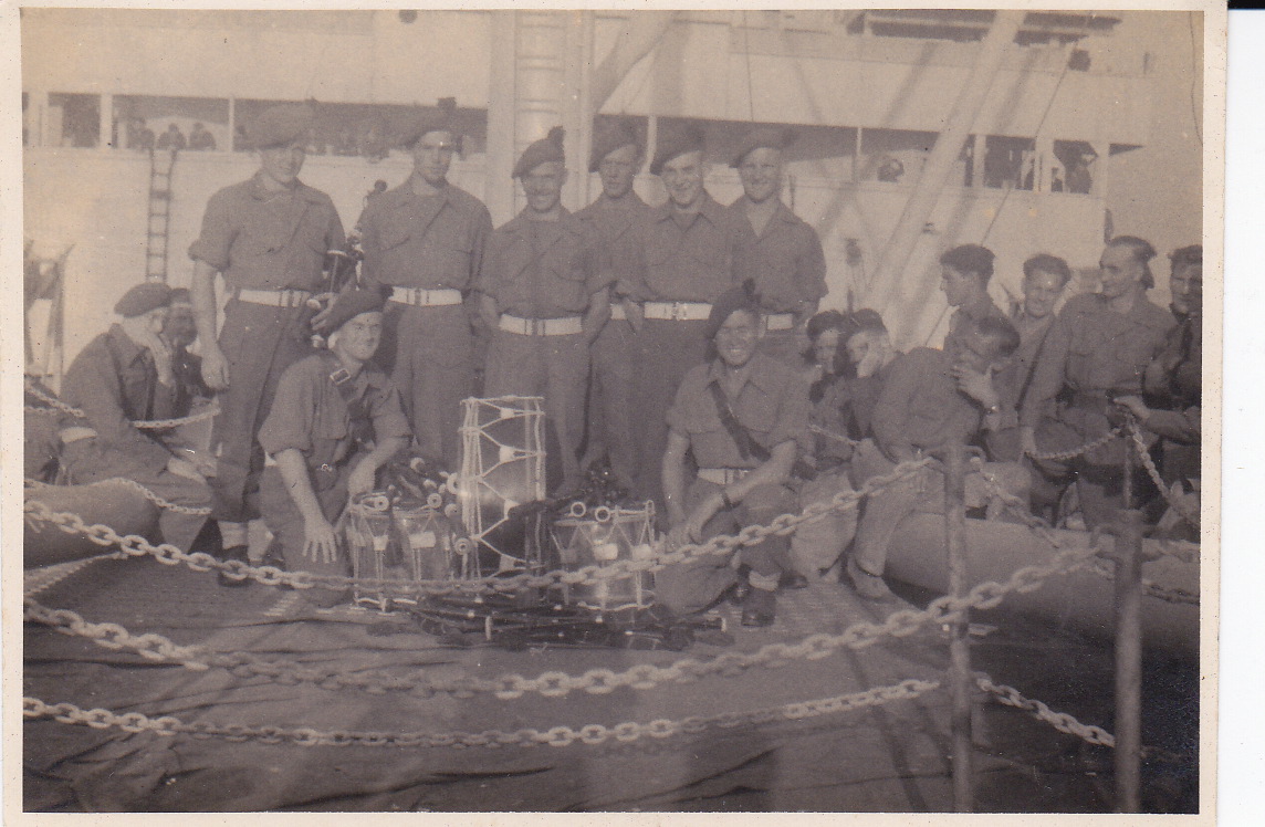 No 9 Commando pipes and drums,  Italy or Greece, May1944