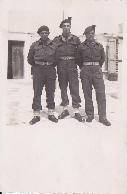 Lt Angus Ferguson (right) and others, Molfetta Italy, May1944