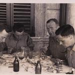 Lt Donald Long MC, Captain Bill Carrie, Lt Angus Ferguson, Villa Borghese, Rome May 1945