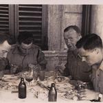 Lt Donald Long MC, Captain Bill Carrie, Lt Angus Ferguson, Villa Borghese, Rome 15 May 1945