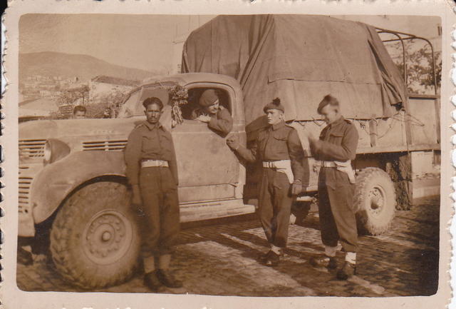 Lt Angus Ferguson Sgt Bryan Pte Joe Nixon No 9 Commando, Kavala, Geece1944