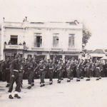 Lt's. George Bisset and Derek Peel lead off No 9 Cdo 1 tp, Drama 1944