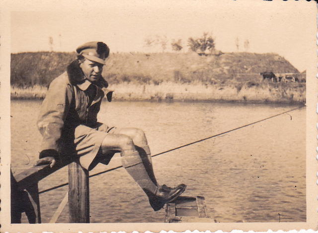 Lt Francis, guide interpreter No 9 Cdo.,  Strymon Bridge, Greece November 1944