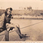 Lt Francis, guide interpreter No 9 Cdo.,  Strymon Bridge, Greece November 1944