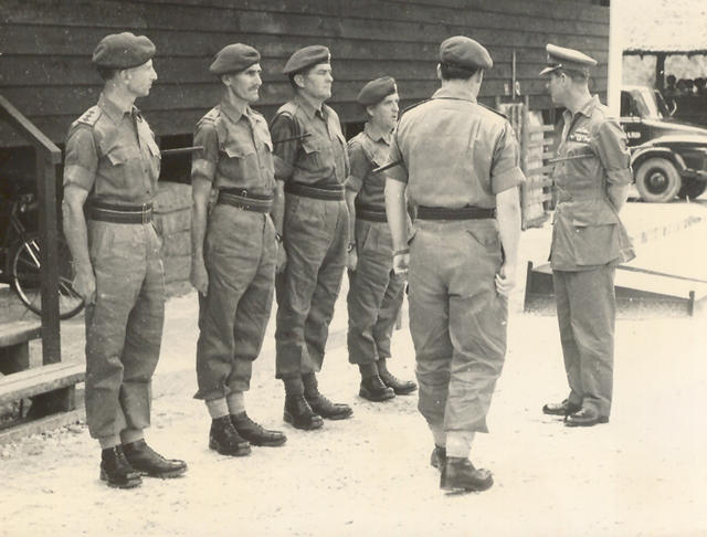 George “Jock” Donnelly being presented to Duke of Edinburgh